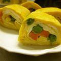 由芽15's cooksnap of when they made カラフル可愛い卵焼き.
