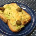 ＊marble＊'s cooksnap of when they made キャベツ×ブラックオリーブのトースト.