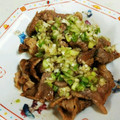 よこpika's cooksnap of when they made 長ネギを丸ごと1本！ネギ塩ダレ焼肉！.