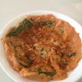 yukkislife's cooksnap of when they made J家のキムチーズチヂミ〜残りキムチ鍋で〜.