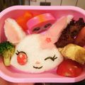 苺パフェ☆'s cooksnap of when they made ジュエルペットのルビー❤のキャラ弁♪♪.