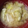夕飯は６時です's cooksnap of when they made みそ汁①：茄子と大根.