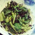 nyannyaan's cooksnap of when they made つるむらさきの塩こんぶ和え✿.