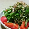 けいともこもこ's cooksnap of when they made ヘルシー♪ゴマ香る♪みず菜と大根サラダ.