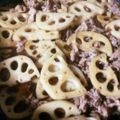 Macky1228's cooksnap of when they made 簡単★レンコンと豚肉の甘辛炒め.