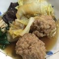 hakobetet's cooksnap of when they made シャキシャキ蓮根の合挽つくねで甘辛鍋♪.