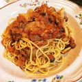 yzi670's cooksnap of when they made 簡単！きのことツナの濃厚トマト風味パスタ.