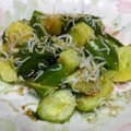 パパの手料理☆'s cooksnap of when they made 簡単もう一品！胡瓜としらすの炒め物.