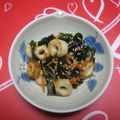 えりべえ's cooksnap of when they made わかめのニンニクいため.