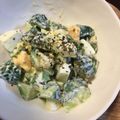 tomomani's cooksnap of when they made きゅうり＆ゆで卵のサラダ.