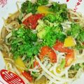 うさご's cooksnap of when they made もやしとトマトとピーマンのアンチョビ風味.