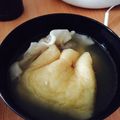 ほだかな's cooksnap of when they made 残った餃子の具で◆油揚げ巾着スープ◆.