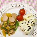小梅チャン♡'s cooksnap of when they made ピーマンとお魚ソーセージのバジル炒め.