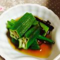 クック3IJVP1☆'s cooksnap of when they made とっても簡単！オクラのさっぱり おひたし.