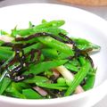 tat＆tom's cooksnap of when they made *スナップえんどうの塩昆布和え*.