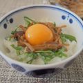 mimioui＊'s cooksnap of when they made ✿卵かけごはん+なめたけ✿.