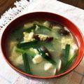 ぴょんまん's cooksnap of when they made 卵としめじと豆腐とはるさめとニラのスープ.