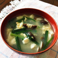 ぴょんまん's cooksnap of when they made 卵としめじと豆腐とはるさめとニラのスープ.