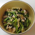 太陽の塔yhm2's cooksnap of when they made 小松菜と鶏肉の炒めもの☆.