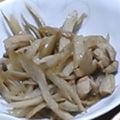 単！！'s cooksnap of when they made スピード煮物☆鶏ごぼうのしゃきしゃき煮.