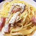 みくつば's cooksnap of when they made ベーコンとエリンギでゴルゴンゾーラパスタ.