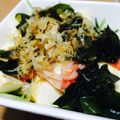ゆぼ☆'s cooksnap of when they made ワカメたっぷり豆苗と豆腐のサラダ.