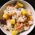 ロビタ000's cooksnap of when they made 【離乳食取分け】鮭とさつま芋混ぜごはん♡.
