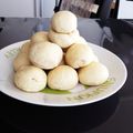 まなみ77's cooksnap of when they made 時短♪ころころパンでお月見だんご風♡.