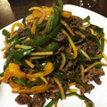 aqua0303's cooksnap of when they made 素不使用でも簡単本格♡青椒肉絲.