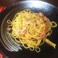 まなてぃ。's cooksnap of when they made 話題入り♡簡単*॰濃厚カルボナーラ॰*.