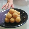 みわカメ太郎's cooksnap of when they made ＊さつま芋のお月見団子＊.