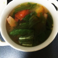 ブルちゃん☆'s cooksnap of when they made トマトとレタスのふわふわたまごスープ.