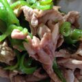 hoopin's cooksnap of when they made 豚肉とピーマンのだしポン炒め.