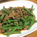 tonapan's cooksnap of when they made いんげんと挽肉の中華風炒め.