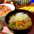 shrimprin's cooksnap of when they made 栄養満点♡さんまのつみれ汁.