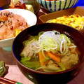 shrimprin's cooksnap of when they made 栄養満点♡さんまのつみれ汁.