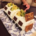 大島朝日's cooksnap of when they made お誕生日♪　電車のケーキ☆.