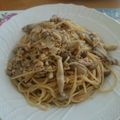 Runguri's cooksnap of when they made まいたけと納豆の和風パスタ.