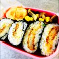 ぽる＊'s cooksnap of when they made からしマヨのコロッケおにぎらず.