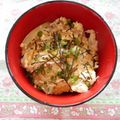 pitachan1's cooksnap of when they made 鶏ひき肉DE親子丼.