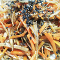 Jyohana's cooksnap of when they made ごぼうとにんじんのごまたっぷりきんぴら.