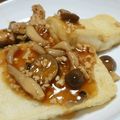 kazurin611's cooksnap of when they made 薬味たっぷり揚げ出し豆腐のきのこあんかけ.