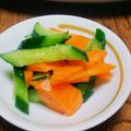 はしやすめ1号's cooksnap of when they made 白だしで★きゅうりと人参の胡麻入り浅漬け.