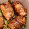 トライagain's cooksnap of when they made お弁当に肉巻きおにぎり.