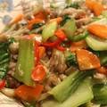 AKTAKchan's cooksnap of when they made ちんげん菜と豚肉で中華炒め.