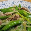 mtoy's cooksnap of when they made スナップえんどうのウマ炒め.