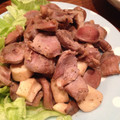 パフェうさこ's cooksnap of when they made 砂肝とエリンギのレモン炒め.