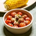 ガメコ's cooksnap of when they made ミニトマトのイタリア焼き.