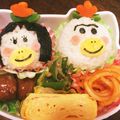 kirari_fairy's cooksnap of when they made はなかっぱ＆ももかっぱ＊キャラ弁・遠足.