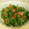 枝豆と空豆's cooksnap of when they made スモークサーモンとクレソンのサラダ.